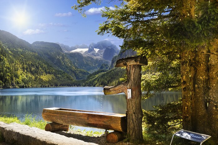 Papier peint  Journée d'été dans les montagnes