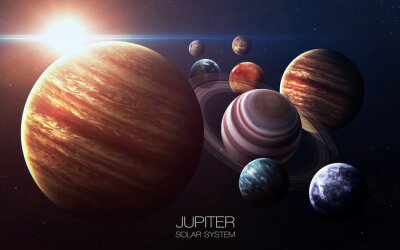 Papier peint  Jupiter dans le système solaire