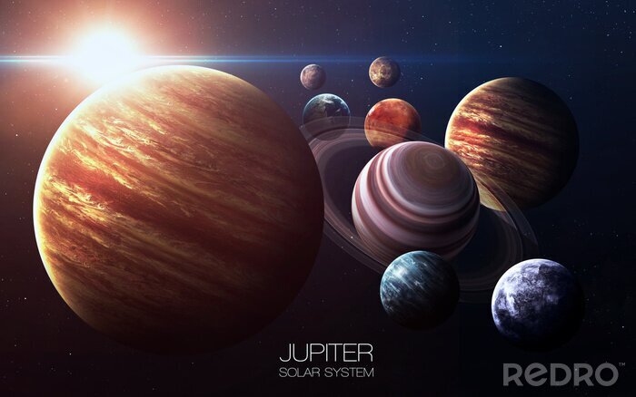 Papier peint  Jupiter dans le système solaire