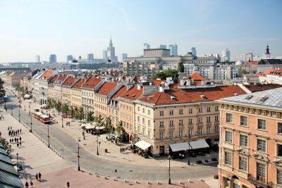 Krakowskie Przedmiescie vue aérienne