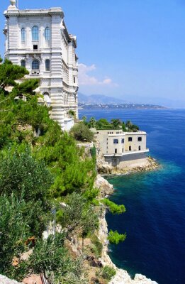 Papier peint  L'architecture et la mer à Monaco