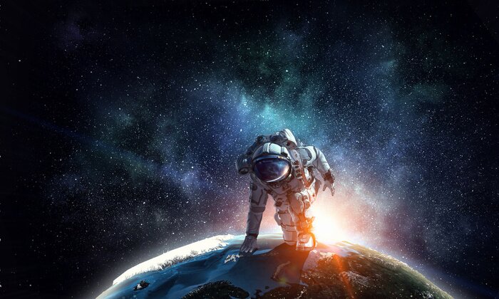 Papier peint  L'astronaute commence à courir