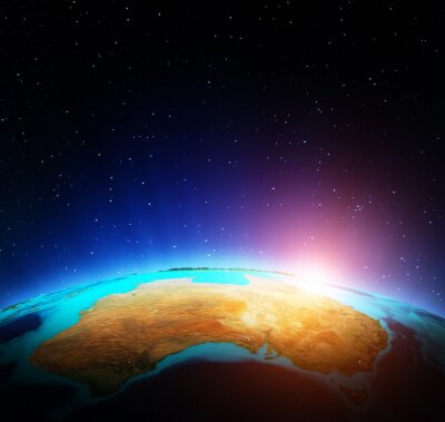 Papier peint  L'Australie vue de l'espace
