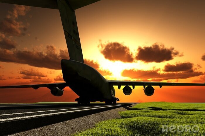 Papier peint  L'avion