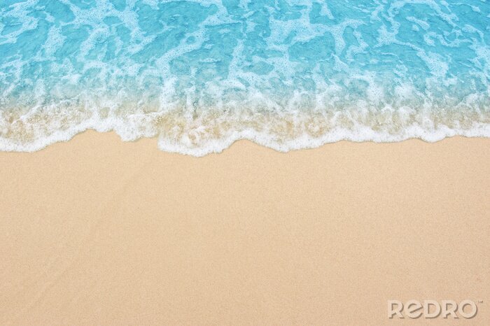 Papier peint  L'eau bleue et la plage