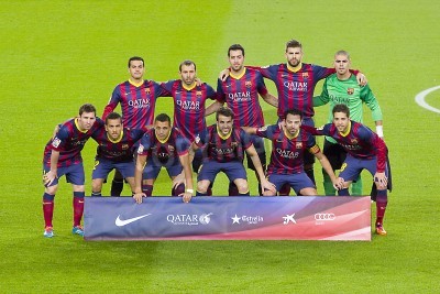 Papier peint  L'équipe de foot FC Barcelone