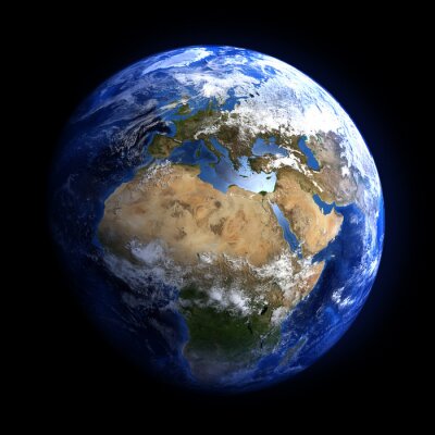 L'Europe et l'Afrique vues de l'espace