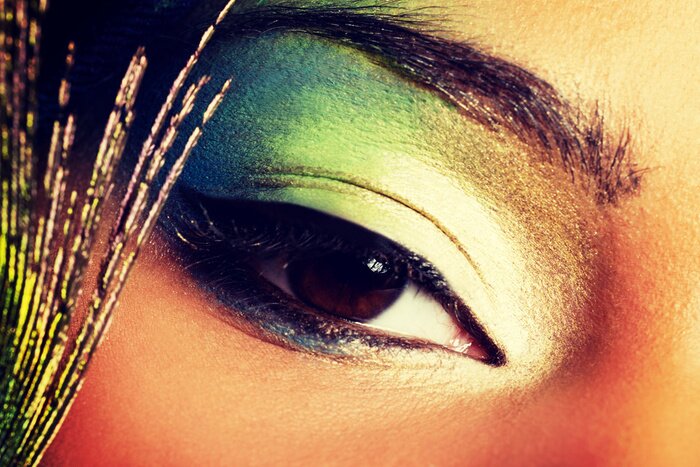 Papier peint  L'œil d'une femme