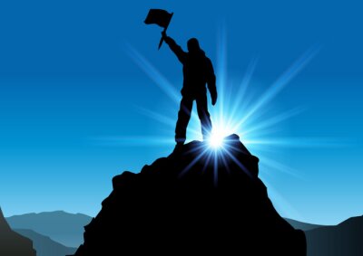 Papier peint  La conquête des montagnes