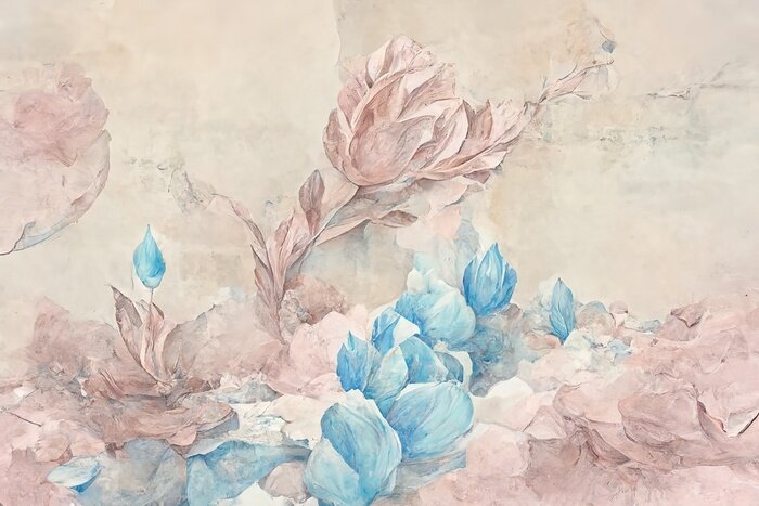 Papier peint  La délicatesse des fleurs