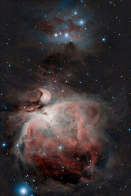 La grande nébuleuse d'Orion dans le ciel