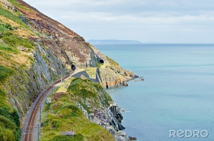 Papier peint  La haute montagne et la mer