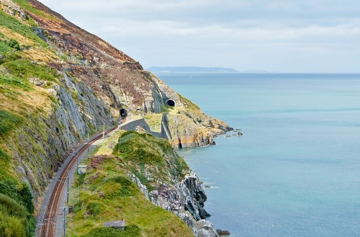 Papier peint  La haute montagne et la mer