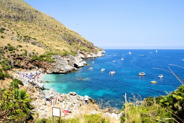 Papier peint  La mer en Sicile