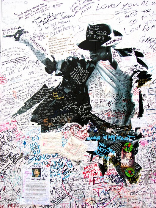 Papier peint  La musique et le roi de la pop