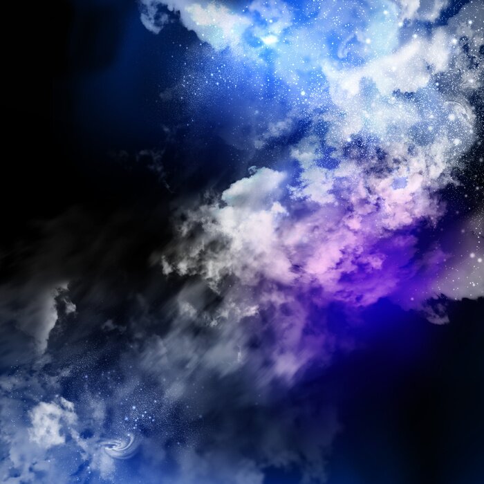 Papier peint  La nébuleuse bleue