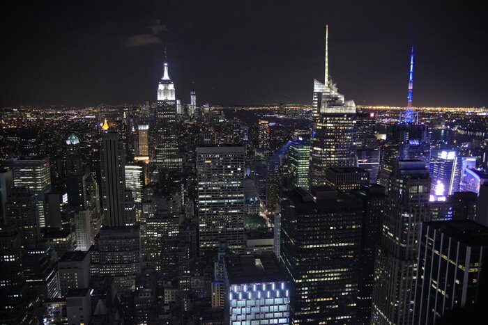 Papier peint  La nuit profonde à New York