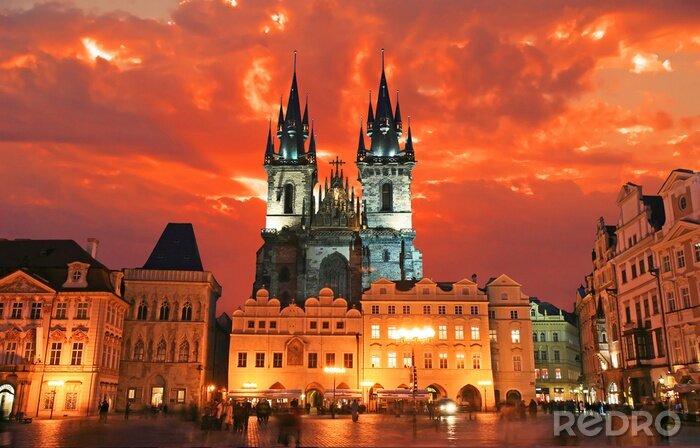 Papier peint  La Place de la Vieille Ville à Prague