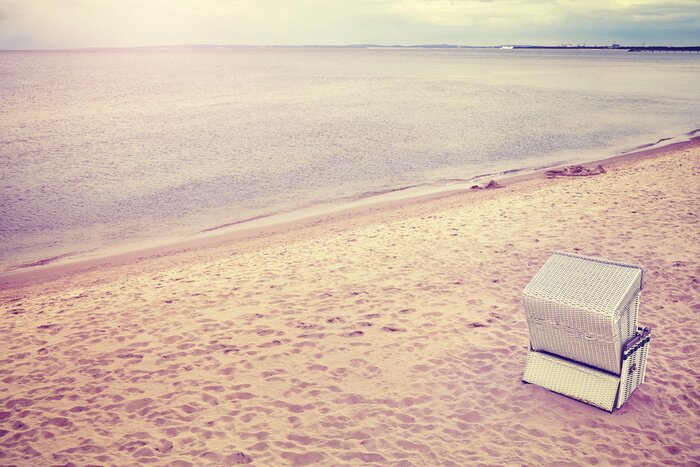Papier peint  La plage et la mer en 3D