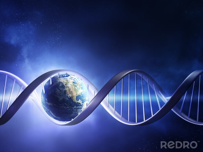 Papier peint  La planète Terre sur l'ADN