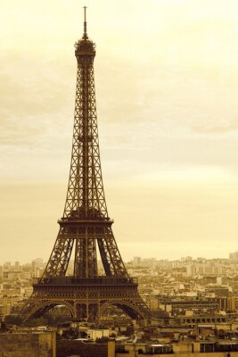 La Tour Eiffel style rétro