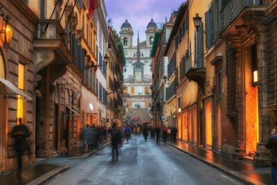 Papier peint  La vie nocturne à Rome