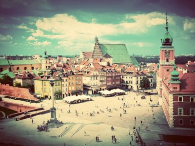 La vieille ville de Varsovie, en Pologne. Millésime