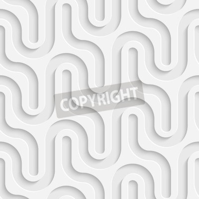 Papier peint  Labyrinthe blanc 3D