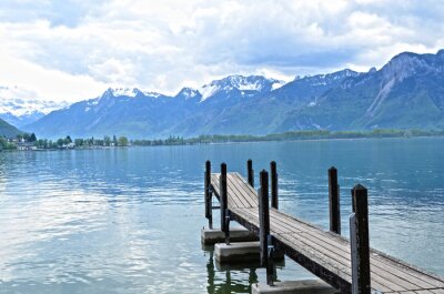 Papier peint  Lac paisible en Suisse