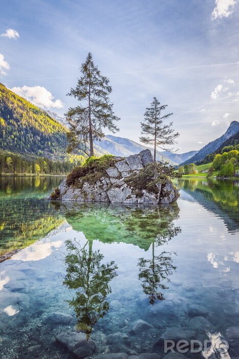 Papier peint  Lake Hintersee in Nationalpark Berchtesgadener Land, Bavaria, Germany