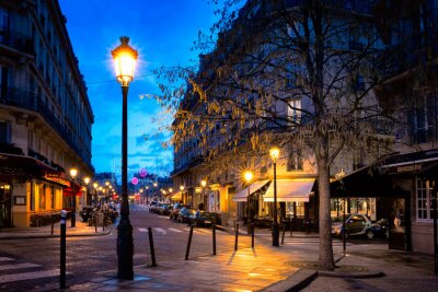 Lampadaires dans les rues de Paris