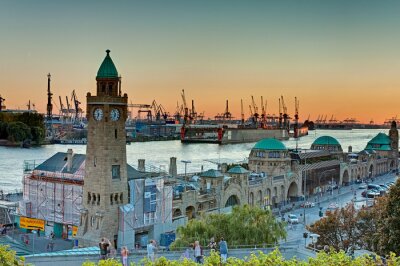 Papier peint  Landungsbrücken à Hambourg