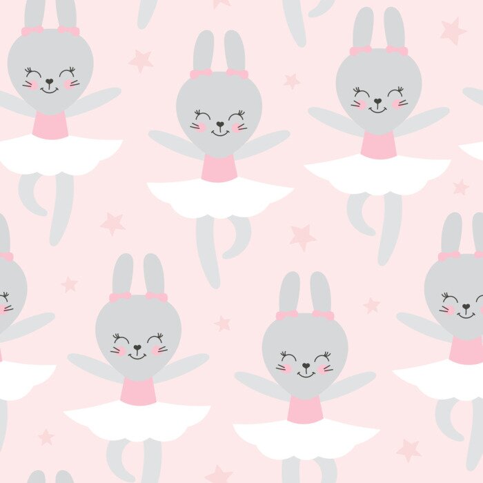 Papier peint  Lapine danseuse