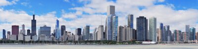 Papier peint  Large panorama de Chicago