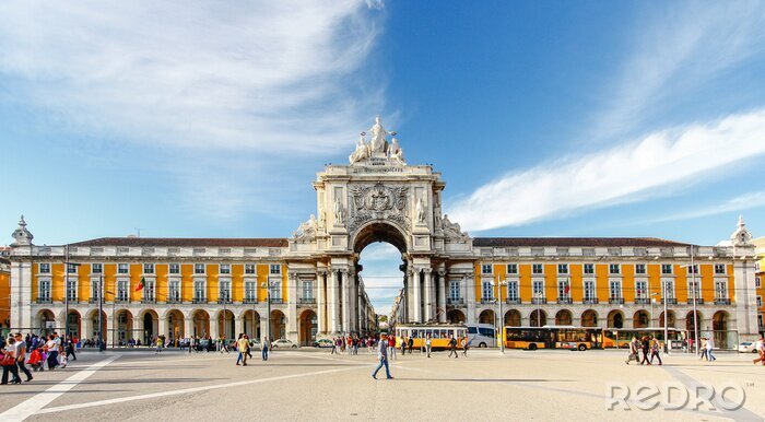 Papier peint  Le célèbre Arc de triomphe à Lisbonne