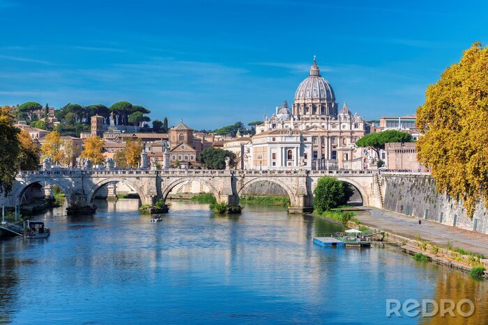 Papier peint  Le fleuve à Rome