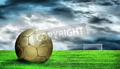 Papier peint  Le gazon de foot sous le ciel