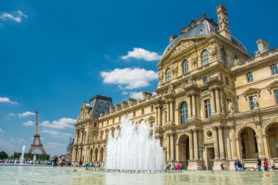 Papier peint  Le Louvre à Paris