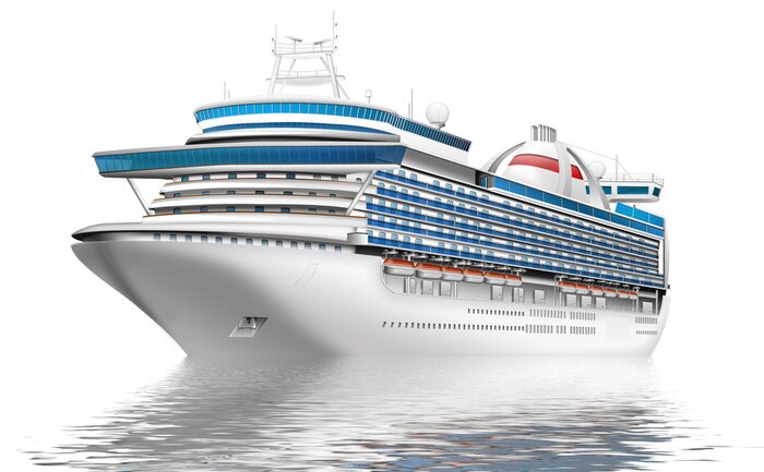 Papier peint  Le navire à passagers - paquebot