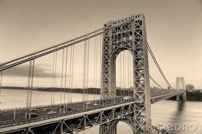 Papier peint  Le pont George-Washington aux États-Unis