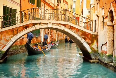 Le pont rouge à Venise
