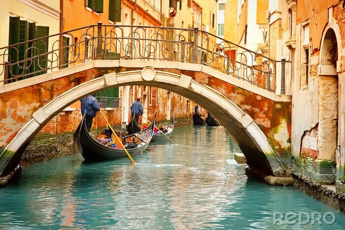 Papier peint  Le pont rouge à Venise