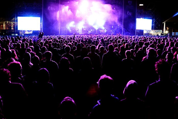 Papier peint  Le rock and roll et un concert