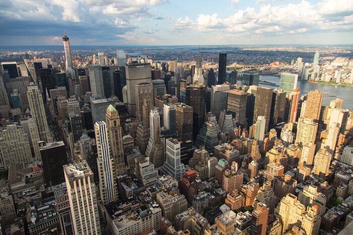 Papier peint  Le soleil se lève à New York