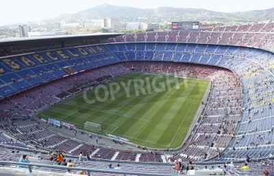 Papier peint  Le stade de football Camp Nou vu d'en haut