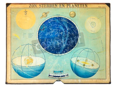 Papier peint  Le système solaire, les étoiles, la Terre