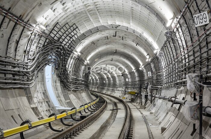 Papier peint  Le tunnel du métro