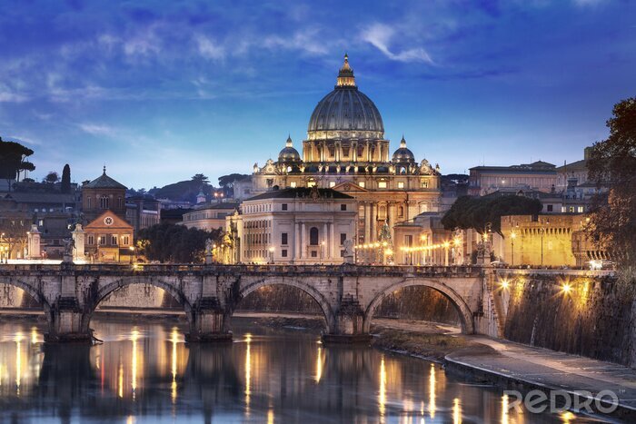 Papier peint  Le Vatican illuminé