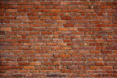 Papier peint  Le vieux mur de brique rouge