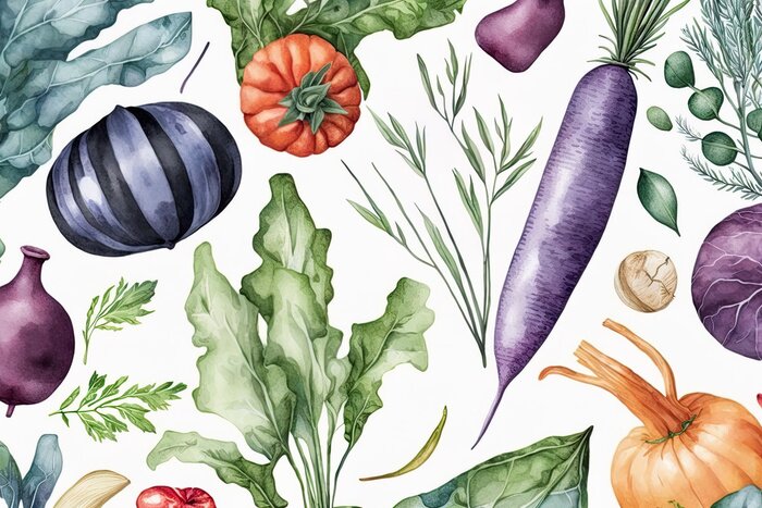 Papier peint  Légumes d'automne